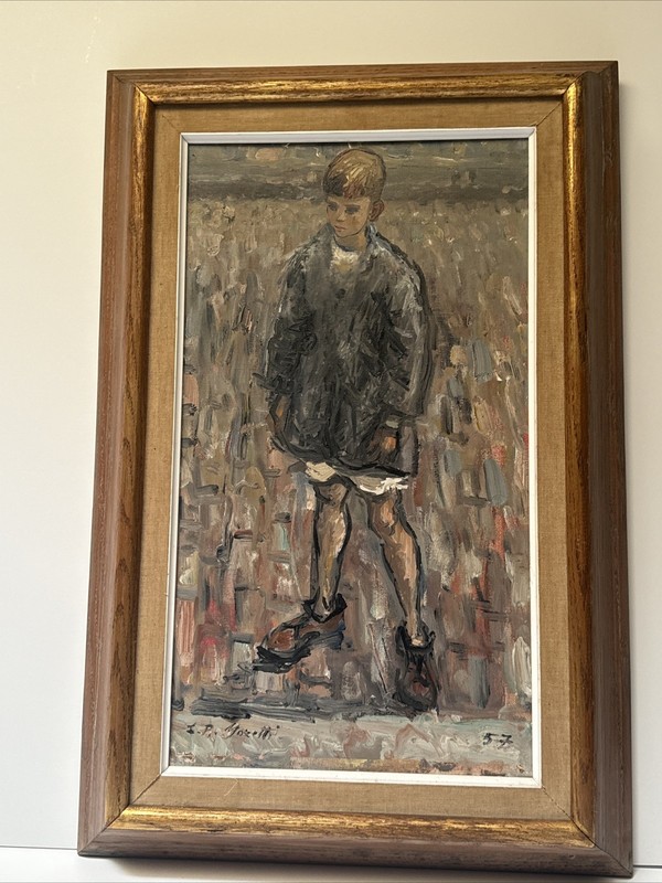 LUCIEN PHILIPPE MORETTI PAINTING MID CENTURY MODERNISM PORTRAIT IMPRESSIONIST gallery