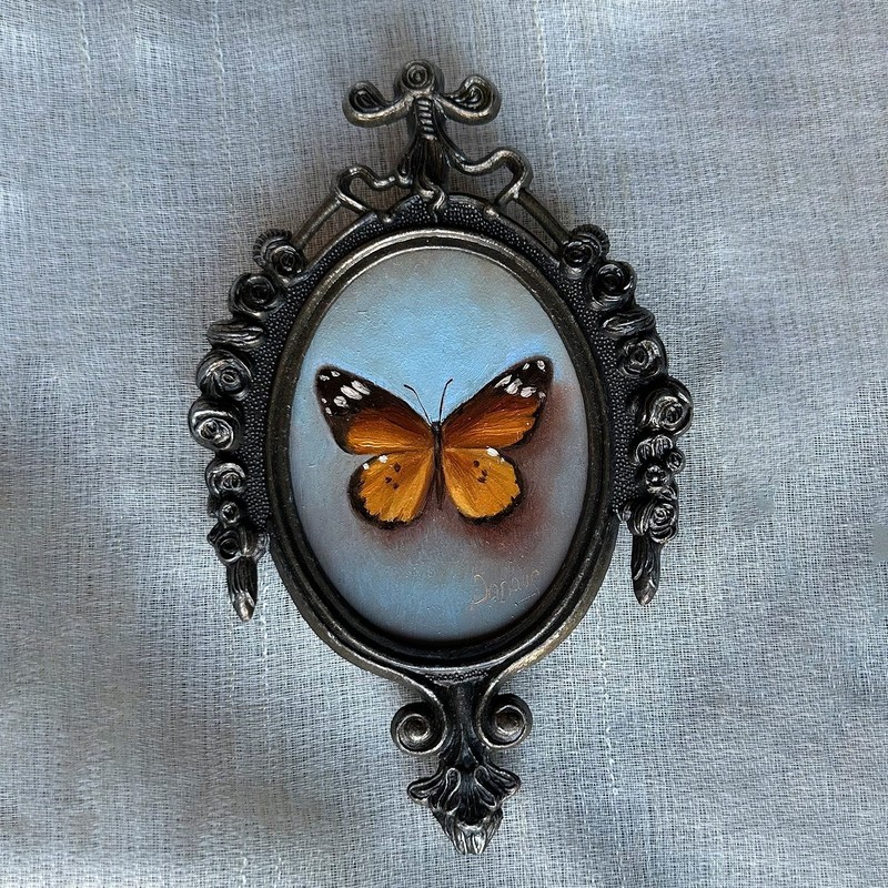 Butterfly – Original Miniature Oil Painting