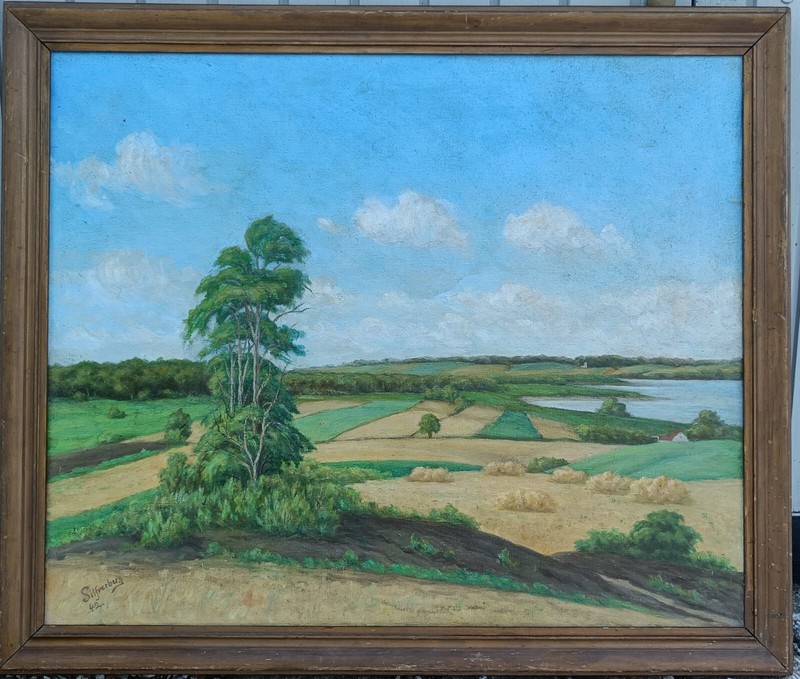 Nikolai Silfverberg (1899-1977): LONELY TREE IN OPEN LANDSCAPE