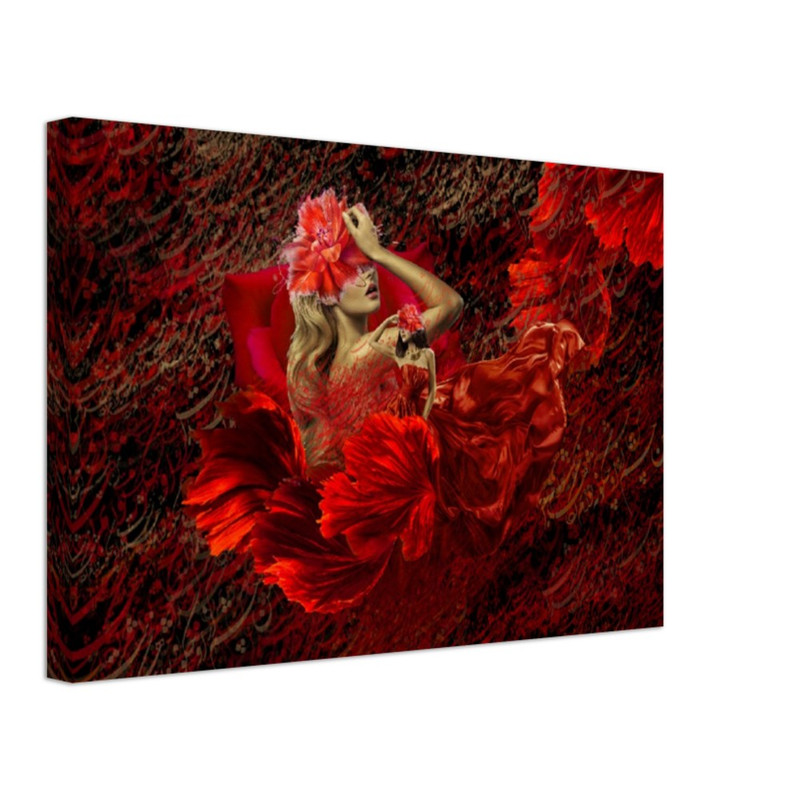 Lady in Red Canvas gallery
