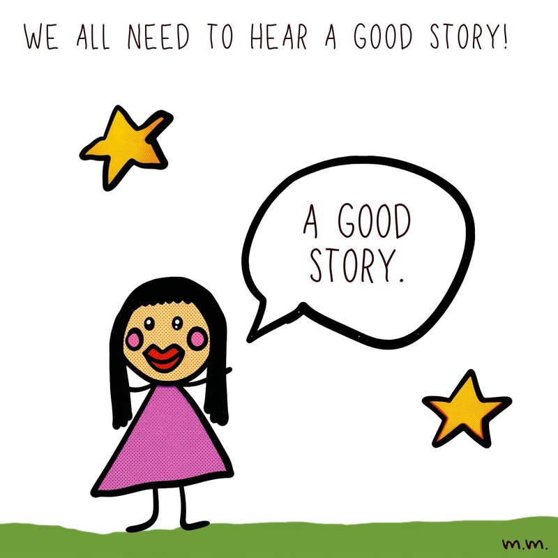 A GOOD STORY.- digital art printing –