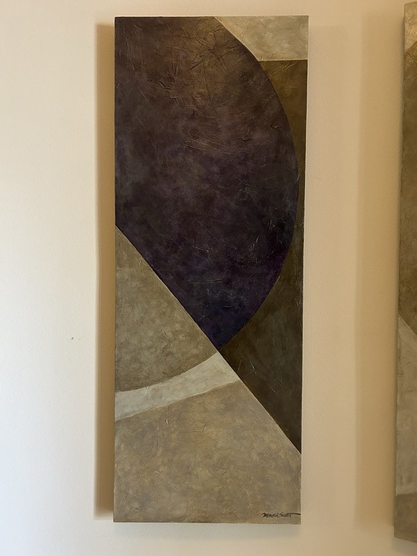 Marsh Scott “Stones” series-Triptych Painting Set of 3 Unframed. gallery