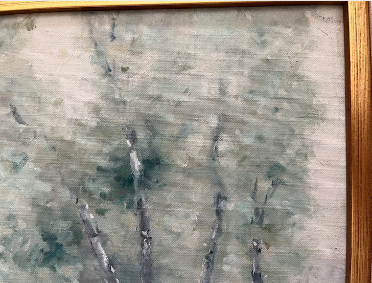 FABULOUS SIGNED ANDRE GISSON POST IMPRESSIONIST LANDSCAPE Museum Frame gallery