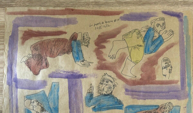 JOSE LUIS CUEVAS | "Los Papeles de Salazar #10" MEXICO Mixed Media in Paper gallery
