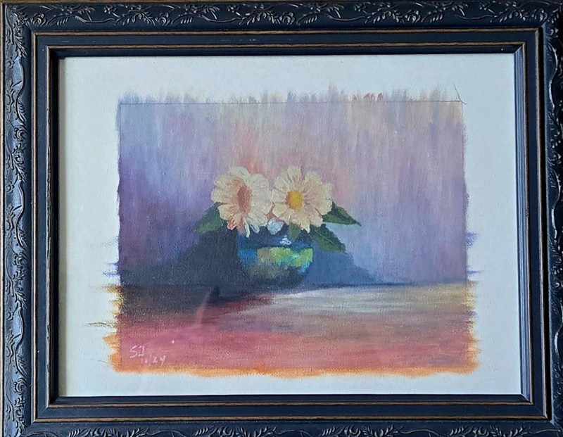 Still LIfe, 8x10 Framed Original Oil Painting