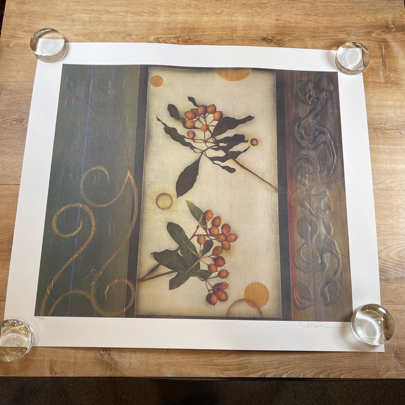 Kaoru Mansour Light and Two Branches Signed Print 279/400 Circa 2010