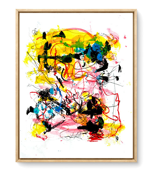 STEVEBARTZ ORIGINAL ART «OCEAN PARK» 18X24 GALLERY THICK PAPER FINE ART HOME