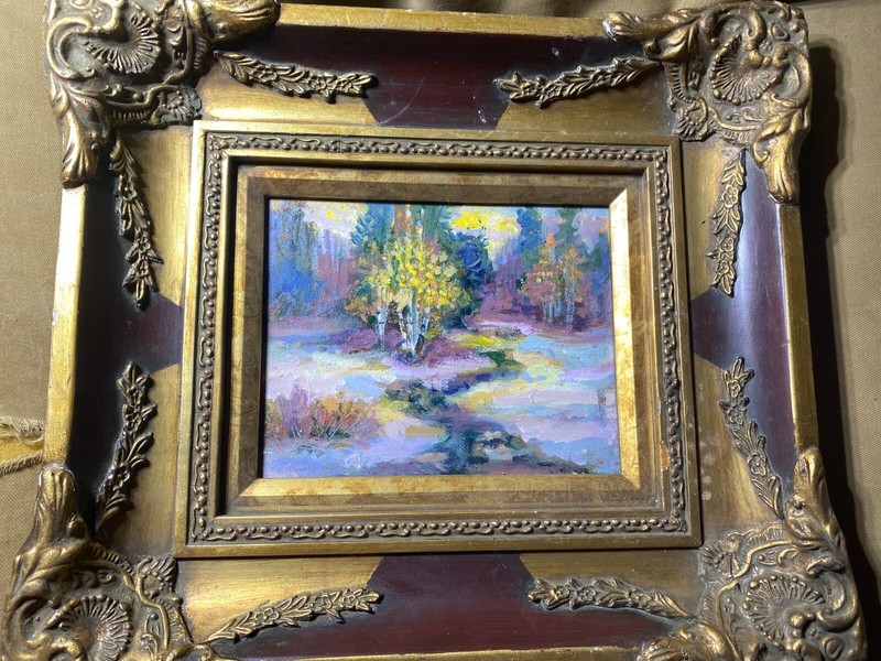 John Reilly (1942 – 2021) «Fall Landscape Scene» Oil Painting -Signed And Framed
