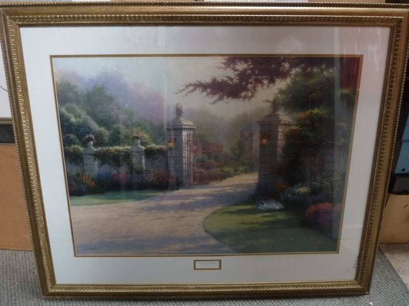 Thomas Kinkade ~ Summer Gate # 577 s/n paper charter