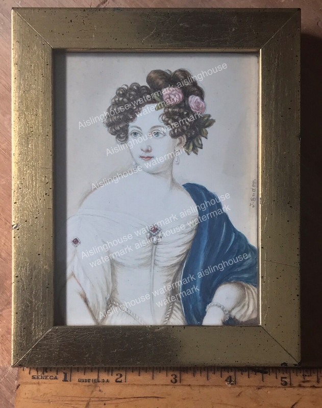 Johann Nepomuk Ender (1793-1854) Pauline Of Würtemberg c1831 Miniature Portrait