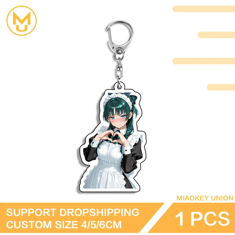 Maomao Anime Figure Treasure Keychain Circle Pendant Keychain Durable Keyring