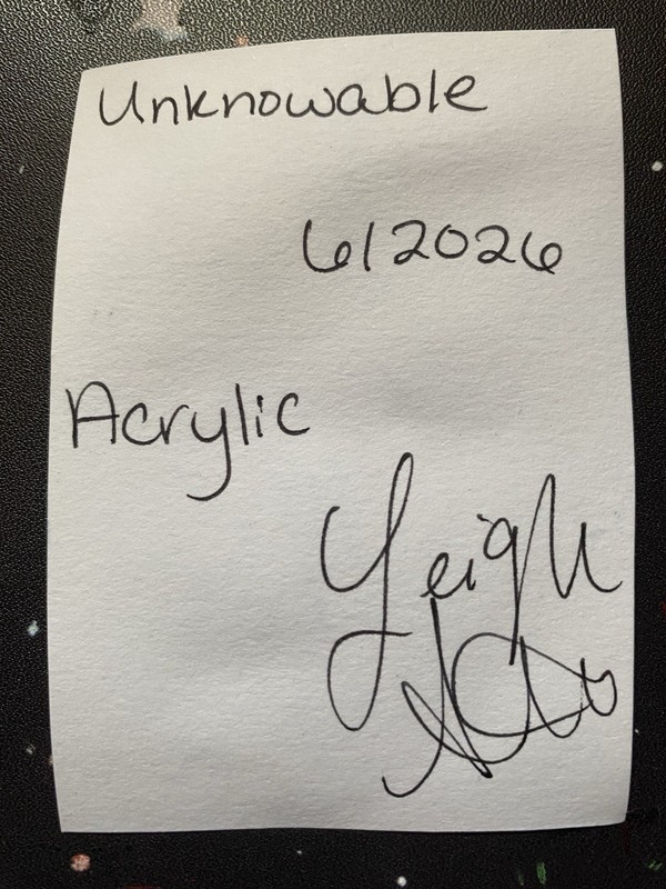 ACEO art card “Unknowable” Original Acrylic on Paper Signed 2026 gallery