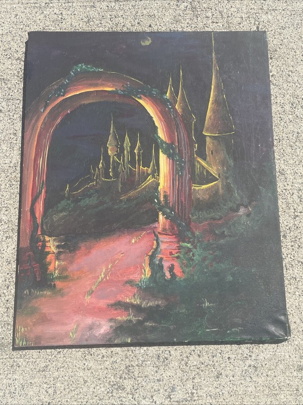 Magic Castle Harry Potter Wizard Cinderella Oz Magical Oil Paint Art ❤️blt11h5s gallery