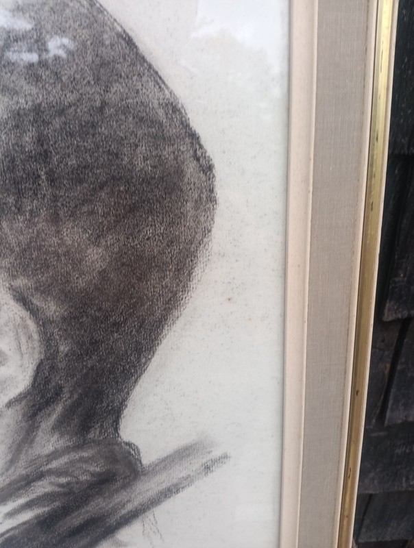 Charcoal Portrait M.E.Taylor 1946 gallery