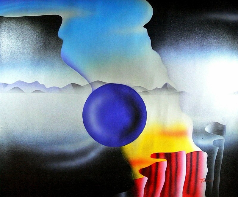 Tom L.-«Creation»-Original Oil Painting on Canvas/Hand Signed/24″ x 20″ Image