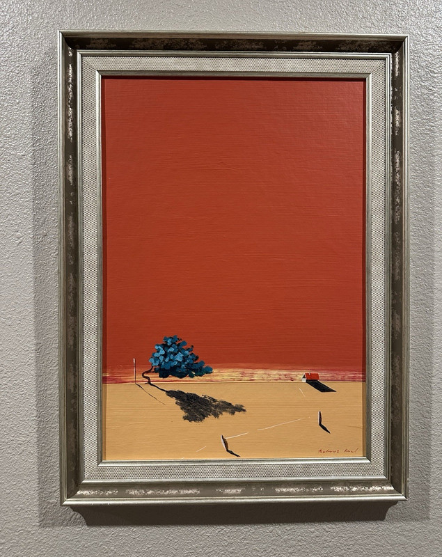 Original Behruz Kuul Signed Oil Painting on Wood Panel – Framed – 19.7” x 13.8”