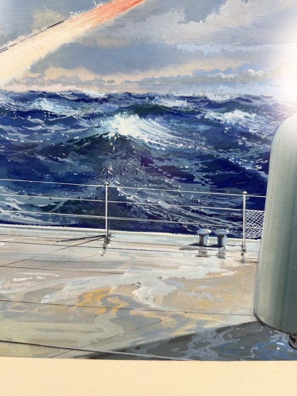 Original Airplane Missile Prototype Painting Aircraft Carrier gallery