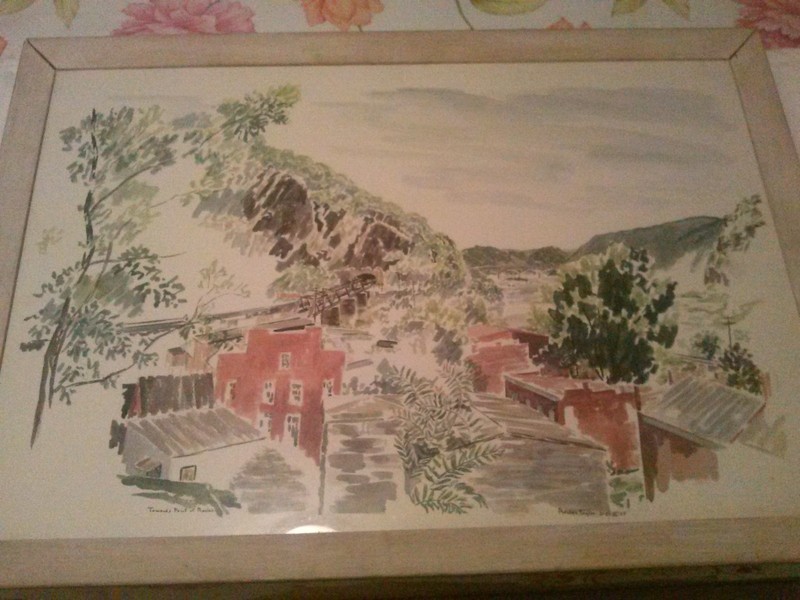 Nice Prentiss Taylor watercolor. Scene of Point of Rocks MD. Well listed artist gallery