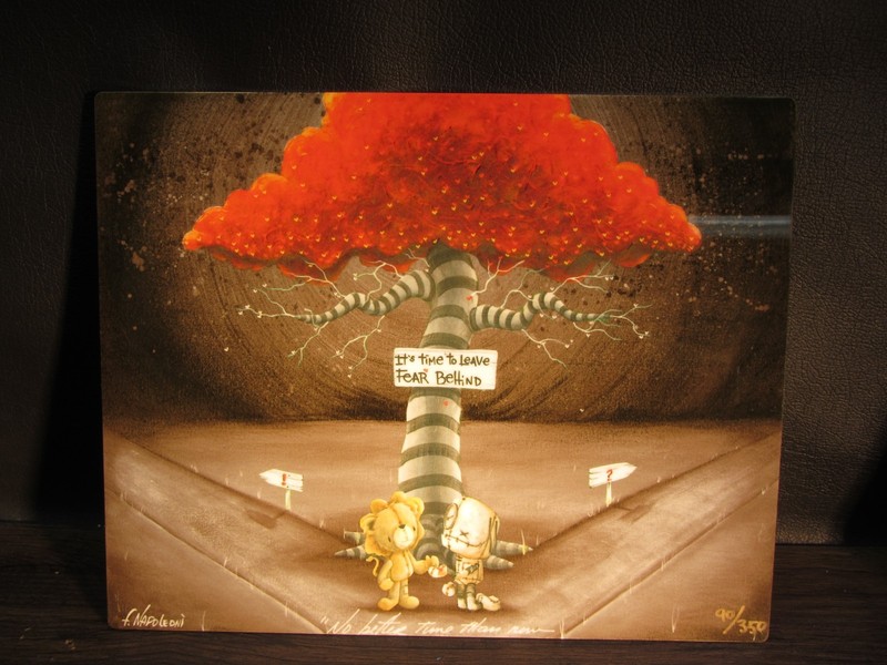 Time to leave fear behind Metal Art Print, by Fabio Napoleoni 8×10 90/350
