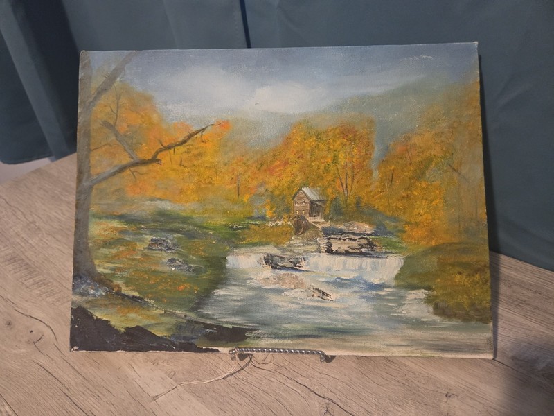 oil painting landscape 14×12 autumn