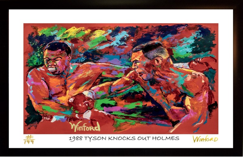 Sale Mike Tyson v. Larry Holmes L.E. #/199 Art, Was 199.95 Now $49.95