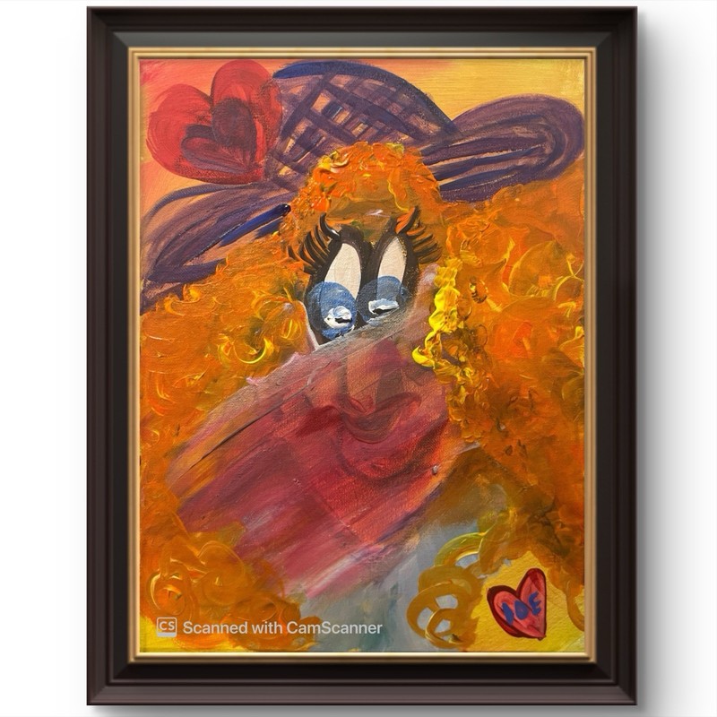 BLESSED#870 Funny Face Original Art Abstract Painting gallery