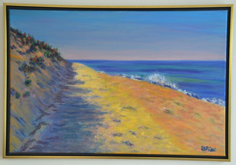 Beth Riso Original Fine Art Oil Painting Lecount Hollow II, WellFleet, Cape Cod
