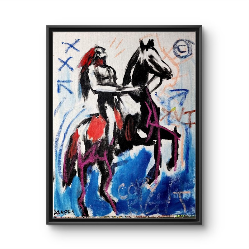 Abstract Expressionism Original Painting Native Yell 14×11 Fine Art Canvas Decor