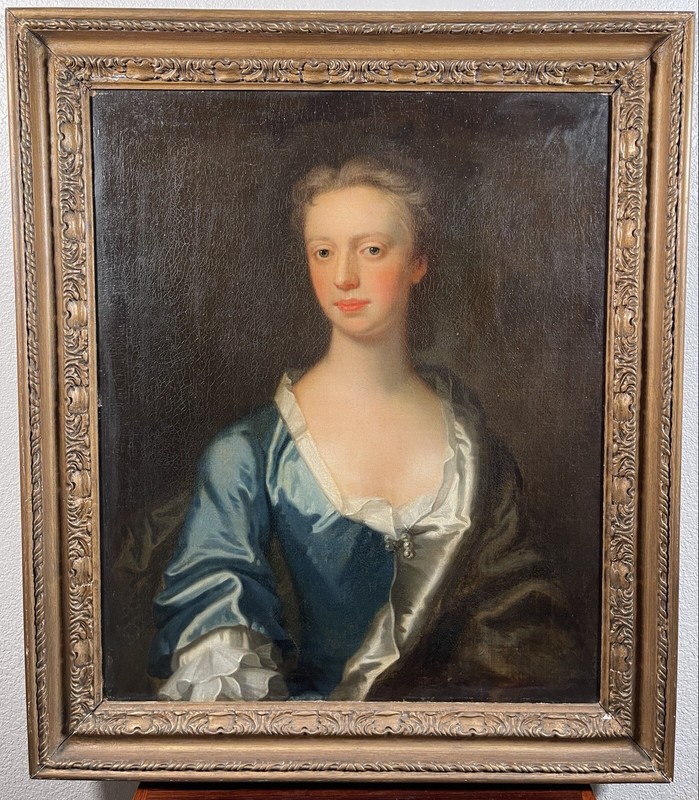 Godfrey Kneeler Oil Portrait Painting 17th 18th Century Woman English Lady