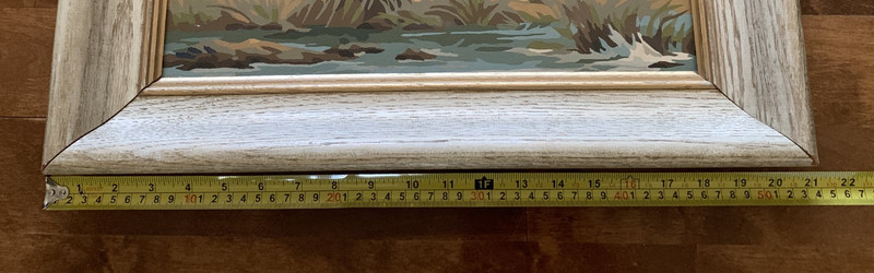 VTG Oil Paint By Number Mallard Ducks "In the marsh" 16X12 Framed Craft Master gallery