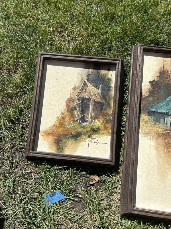 VINTAGE 3 PAINTINGS KEITH WINTERHAWK ADAMS BEAUTIFUL gallery