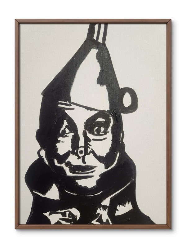 Unique Tin Man Impression Original Wall Art 14X11 Canvas Acrylic