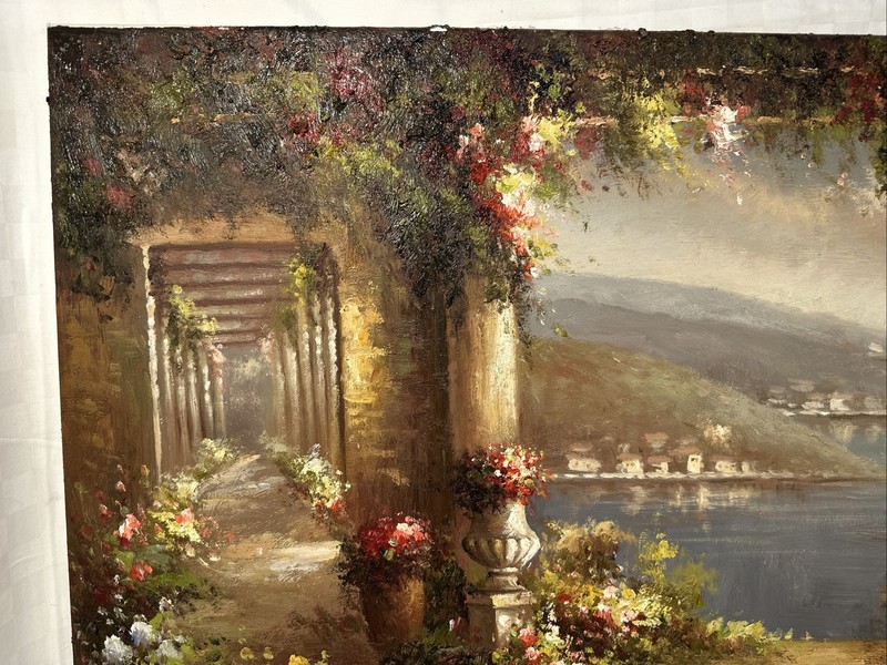 Original Painting Lake Como Impressionist Style Venetian Landscape gallery