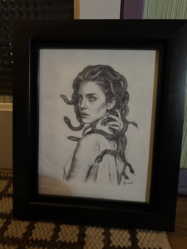 original painting Medusa
