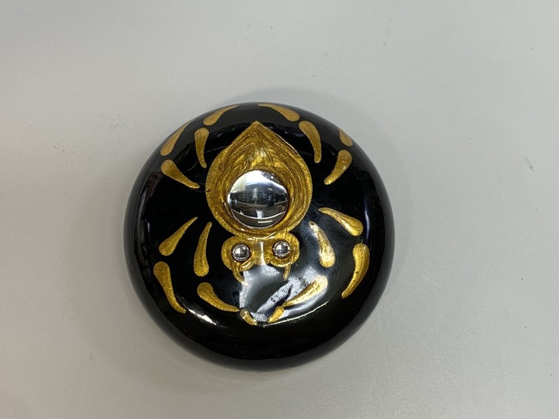 1.75” Spider Mirror Accent and Glass Rhinestone Eyes- By JaDeL