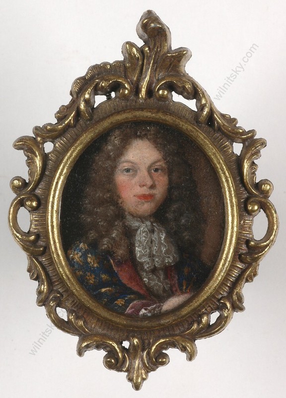 School of Jacques v.Schuppen (1670-1751) "Austrian (?) aristocrat" oil on tin(m)