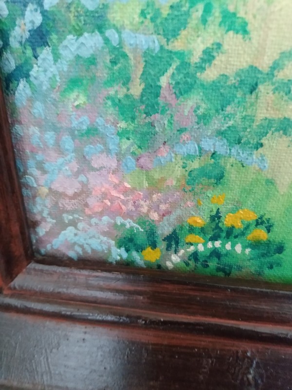 1973 Artist Signed Oil Painting Artwork Art Framed Ballerina Ballet Dancer Dance gallery