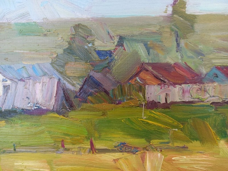 Oil painting Spaces Landscape Ukrainian painter Canvas Decor original art gallery