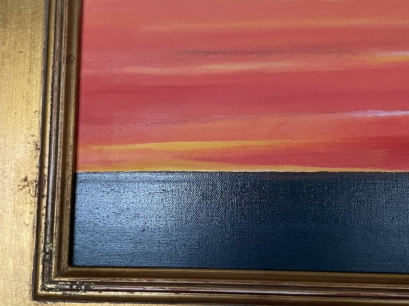 TOREN - “Menemsha Sunset” Martha’s Vineyard Original oil painting on canvas. gallery