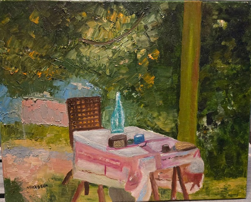 Art- One of a Kind- Still – 16″ x 20″- Oil on Canvas- Listed New Jersey Artist