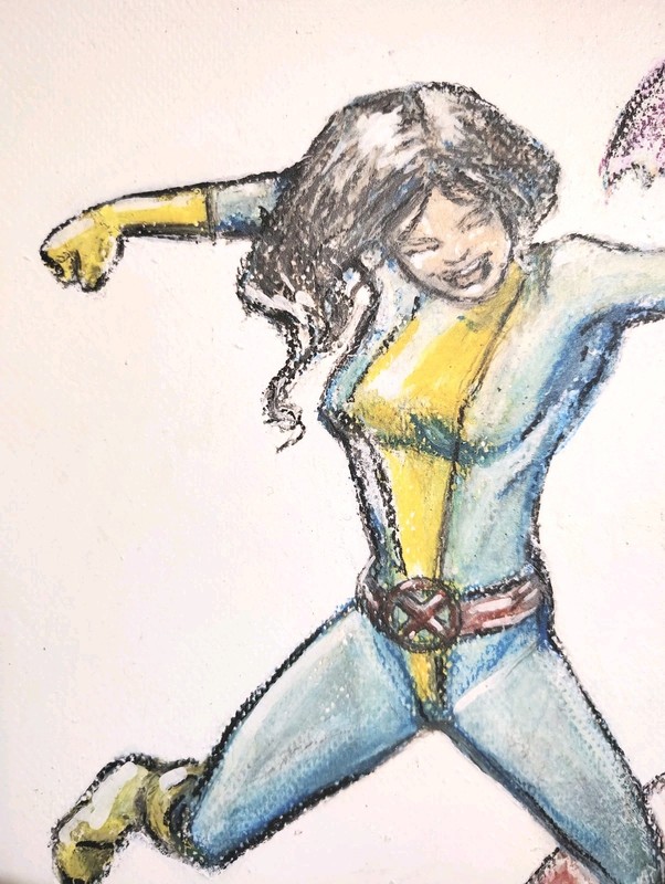 9 inch x 12 inch - X-MEN Kitty Pryde Drawing - NO FRAME by A. Avila gallery