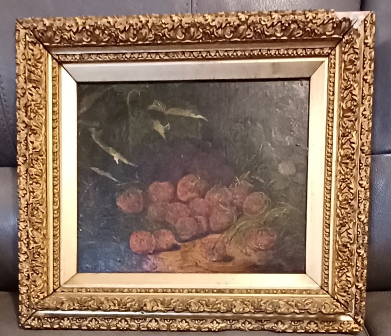 J. Pratt 1870 circa canvas signed oil painting