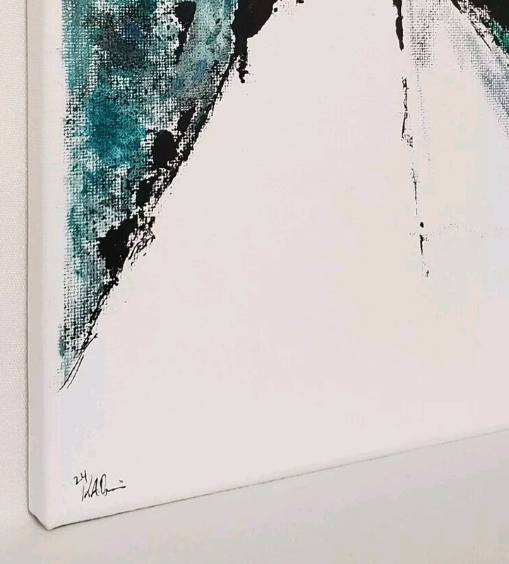 No.631 Original Abstract Modern Minimal Landscape Painting By K.A.Davis gallery