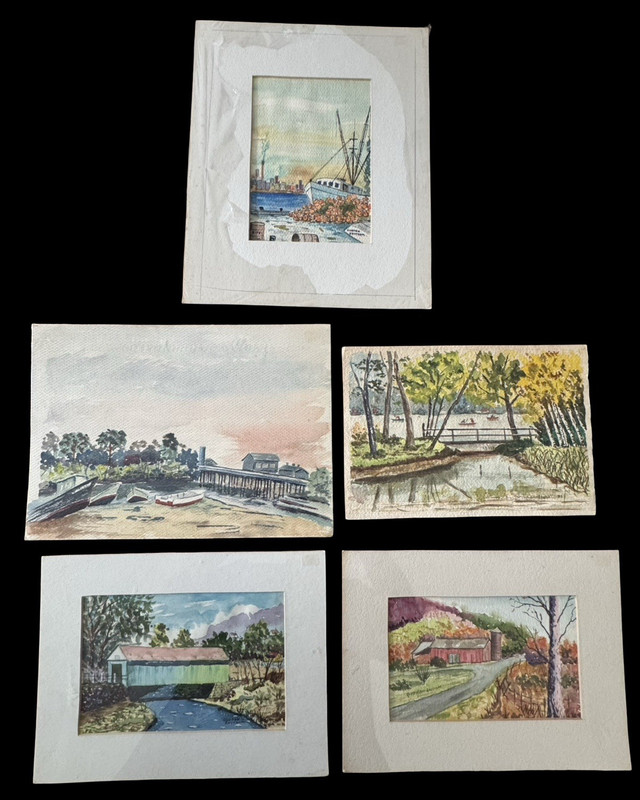 Gordon Ekstrom Original Watercolor Painting Lot Florida Artist Signed Landscapes