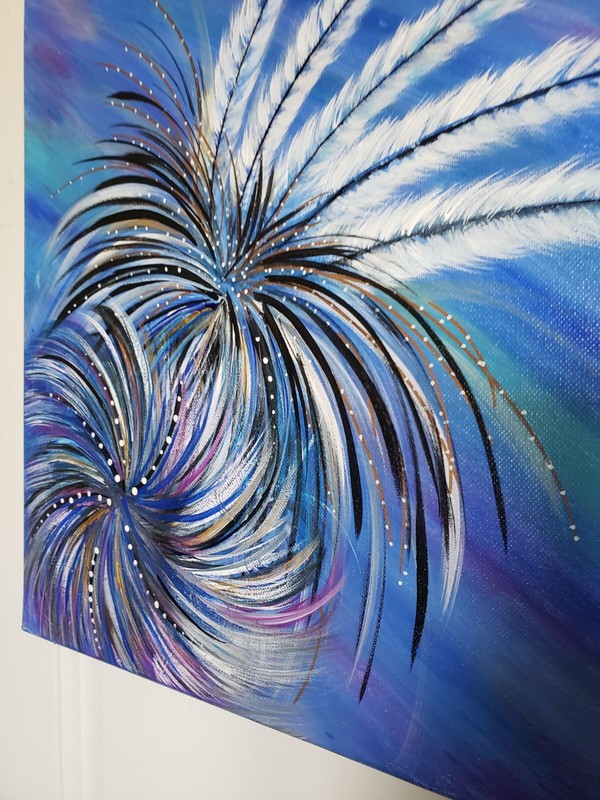 Handpainted Abstract Art On Canvas