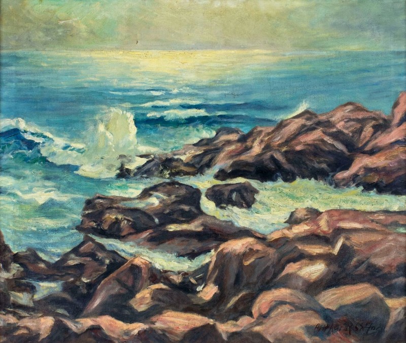 Arthur R Safton (US,mid 20C) oil painting 122221