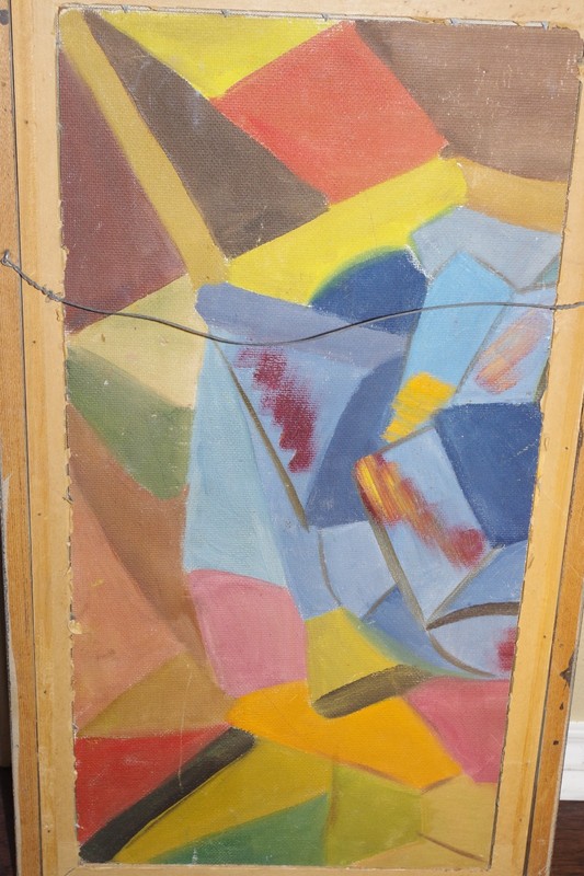2 sided cubist painting gallery