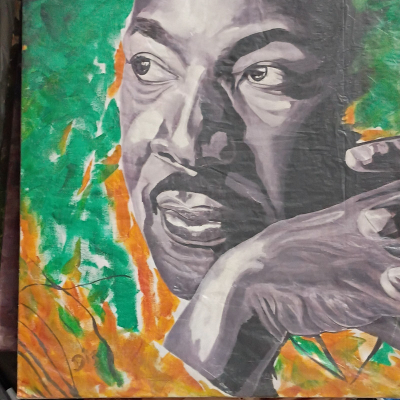 Martin Luther King Jr. Blick Art Materials Hand-Painted Portrait Canvas