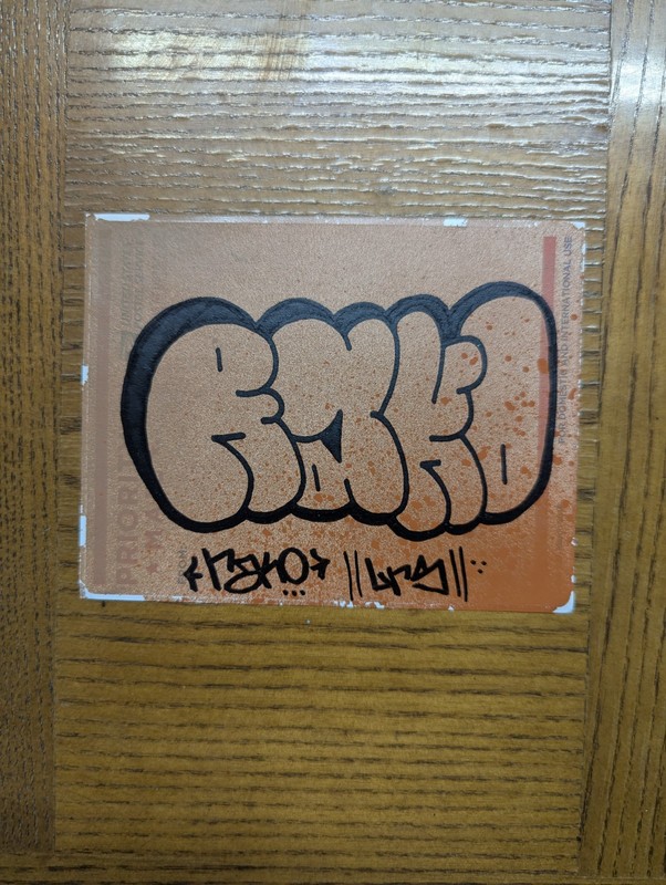 Graffiti Street Art Sticker Hand Made