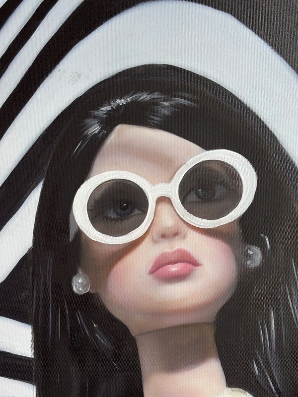 OOAK Original Hand-Painted Oil Doll Painting (20x28) Magma Heritage gallery